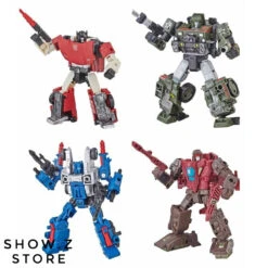 Takara TOMY War For Cybertron Siege Deluxe Wave 1 Sideswipe Hound Cog Skytread Set Of 4