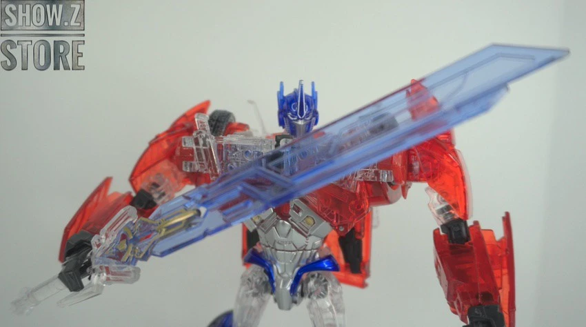 APC Toys APC-001 Attack Prime TFP Optimus Prime Clear Version W/ Black Wheels - Image 5