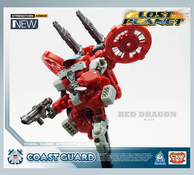MechFansToys Lost Planet Coast Guard CG01 White Shark & CG02 Red Dragon - Image 7
