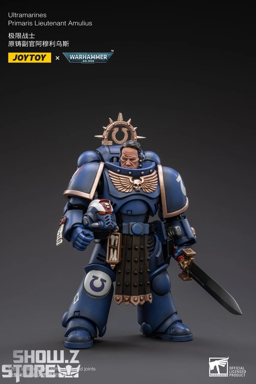 JoyToy Source 1/18 Warhammer 40K Space Ultramarines Primaris Lieutenant Amulius - Image 5