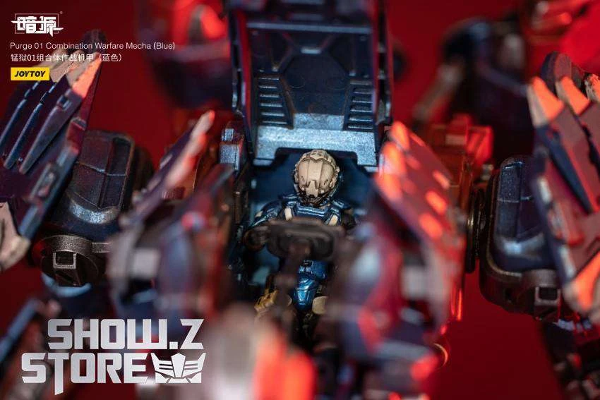 JoyToy Source 1/25 Purge 01 Combination Warfare Mecha Blue Version W/ Pilot - Image 16