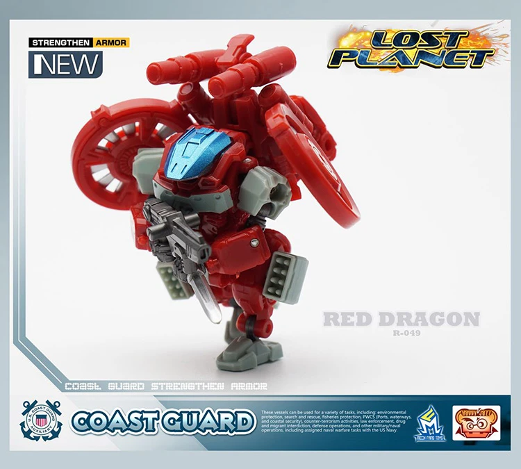 MechFansToys Lost Planet Coast Guard CG01 White Shark & CG02 Red Dragon - Image 9