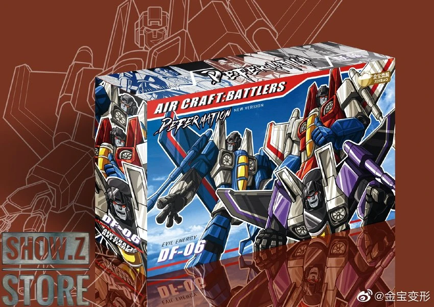 Jinbao DF-06 Air Craft: Battlers Starscream, Skywarp & Thundercracker Set Of 3 - Image 4