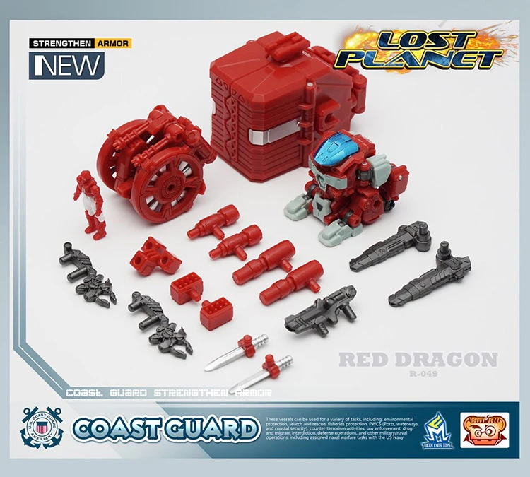 MechFansToys Lost Planet Coast Guard CG01 White Shark & CG02 Red Dragon - Image 6