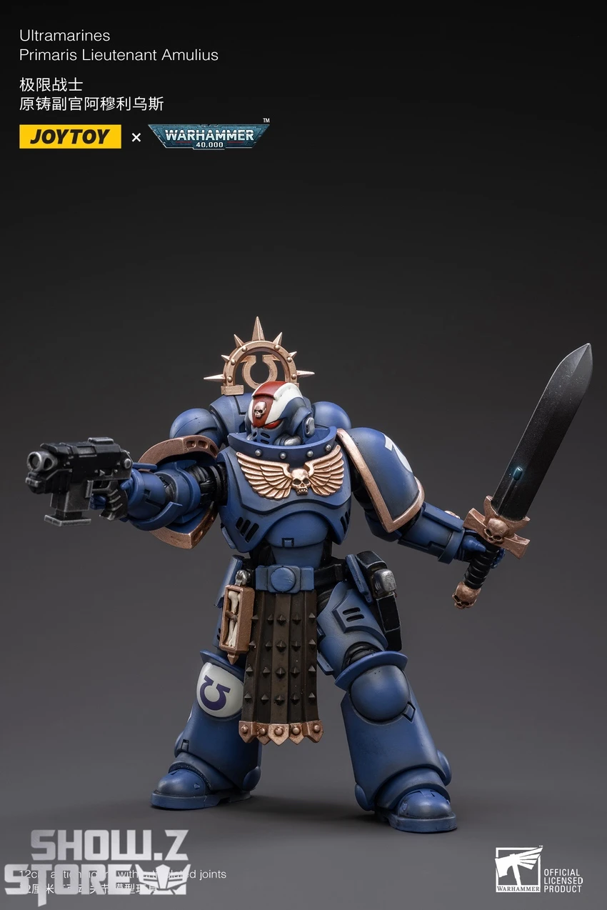 JoyToy Source 1/18 Warhammer 40K Space Ultramarines Primaris Lieutenant Amulius - Image 3