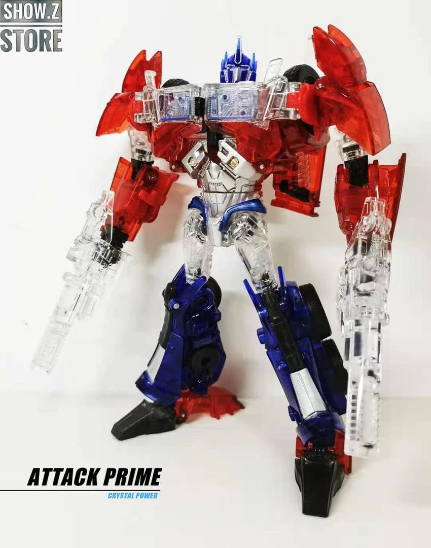APC Toys APC-001 Attack Prime TFP Optimus Prime Clear Version W/ Black Wheels - Image 14