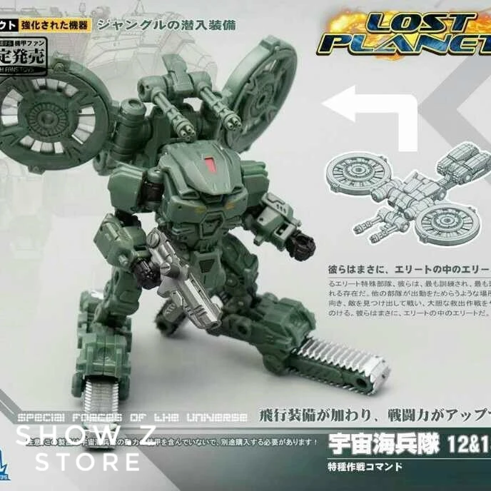 MechFansToys Lost Planet Powered-suit DA12 & DA13 Jungle Color Version - Image 2