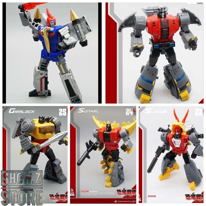 MechFansToys MF-21N(BLUE)/22N/23N/24N/25N Swoop(BLUE)/Slag/Sludge/Snarl/Grimlock Set Of 5 - Image 2