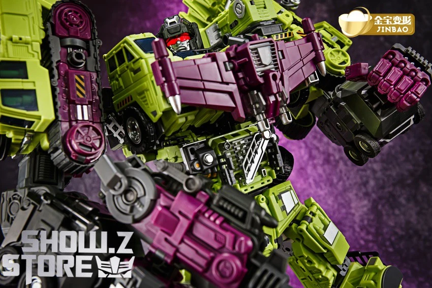 Jinbao DF03 Builder.D Devastator Green Version Set Of 6 Oversized Version - Image 16