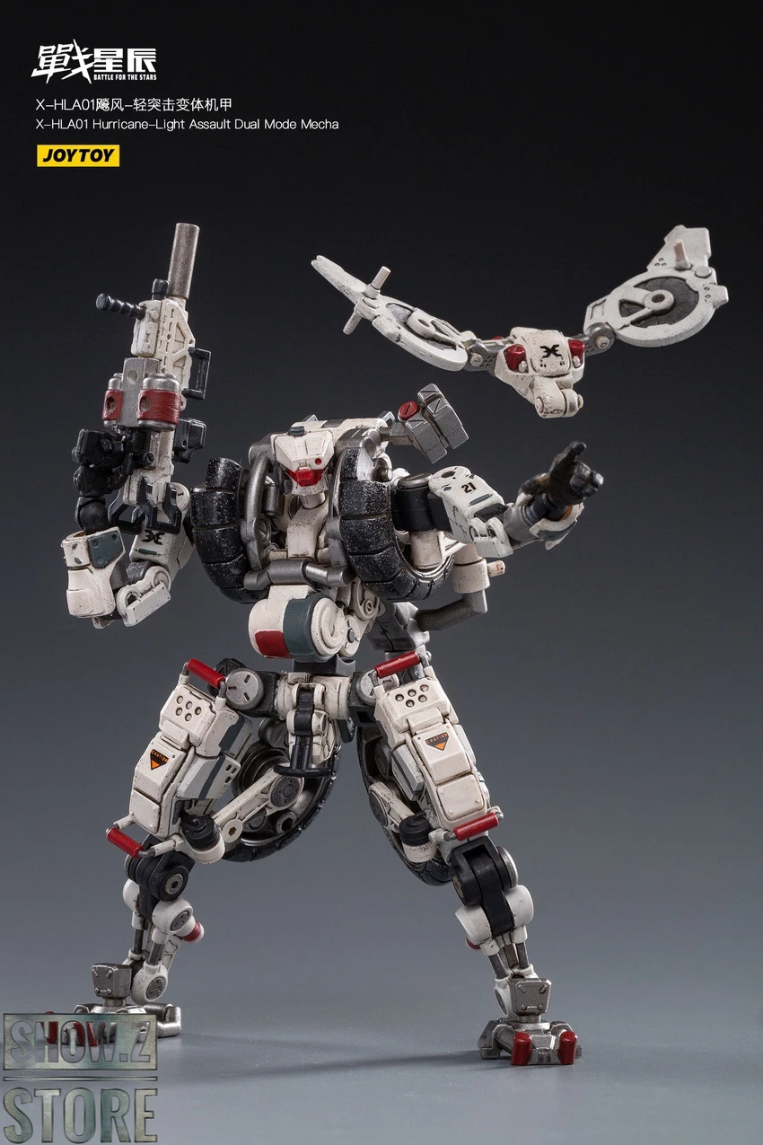 JoyToy Source 1/18 X-HLA01 Hurricane Light Assault Dual Mode Mecha White - Image 10