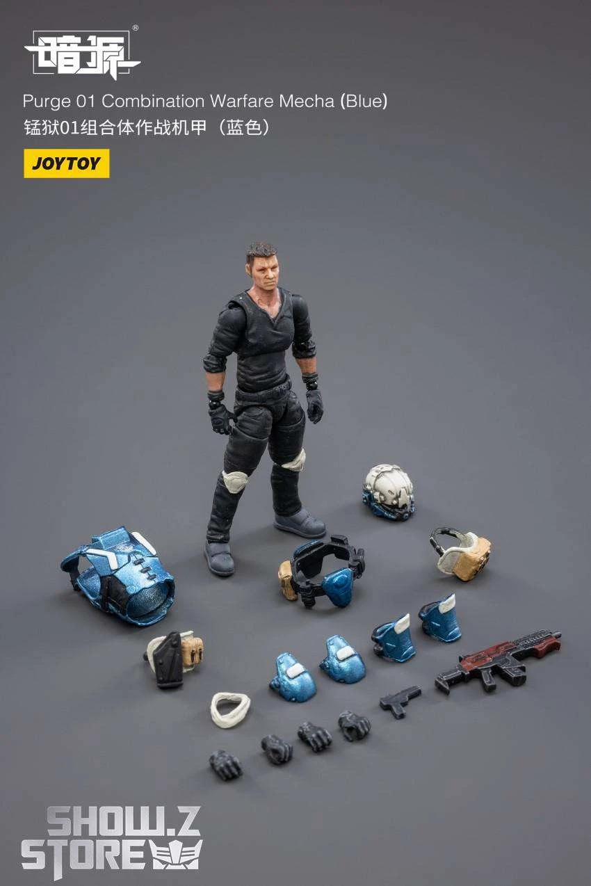 JoyToy Source 1/25 Purge 01 Combination Warfare Mecha Blue Version W/ Pilot - Image 5