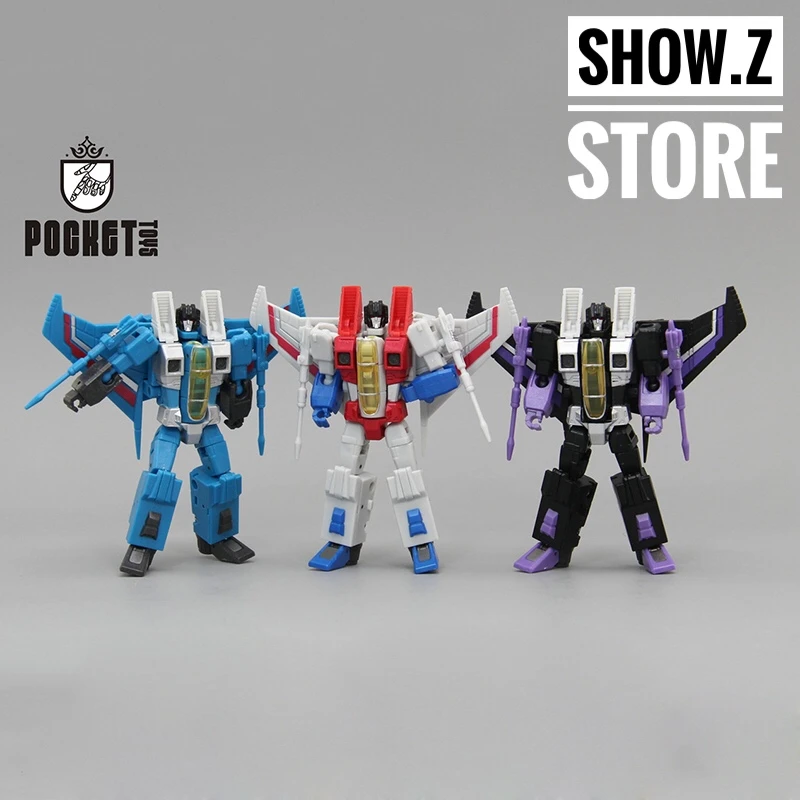 Pocket Toys PT01 PT02 PT03 Starscream Thundercracker Skywarp Coneheads Set Of 3 - Image 2