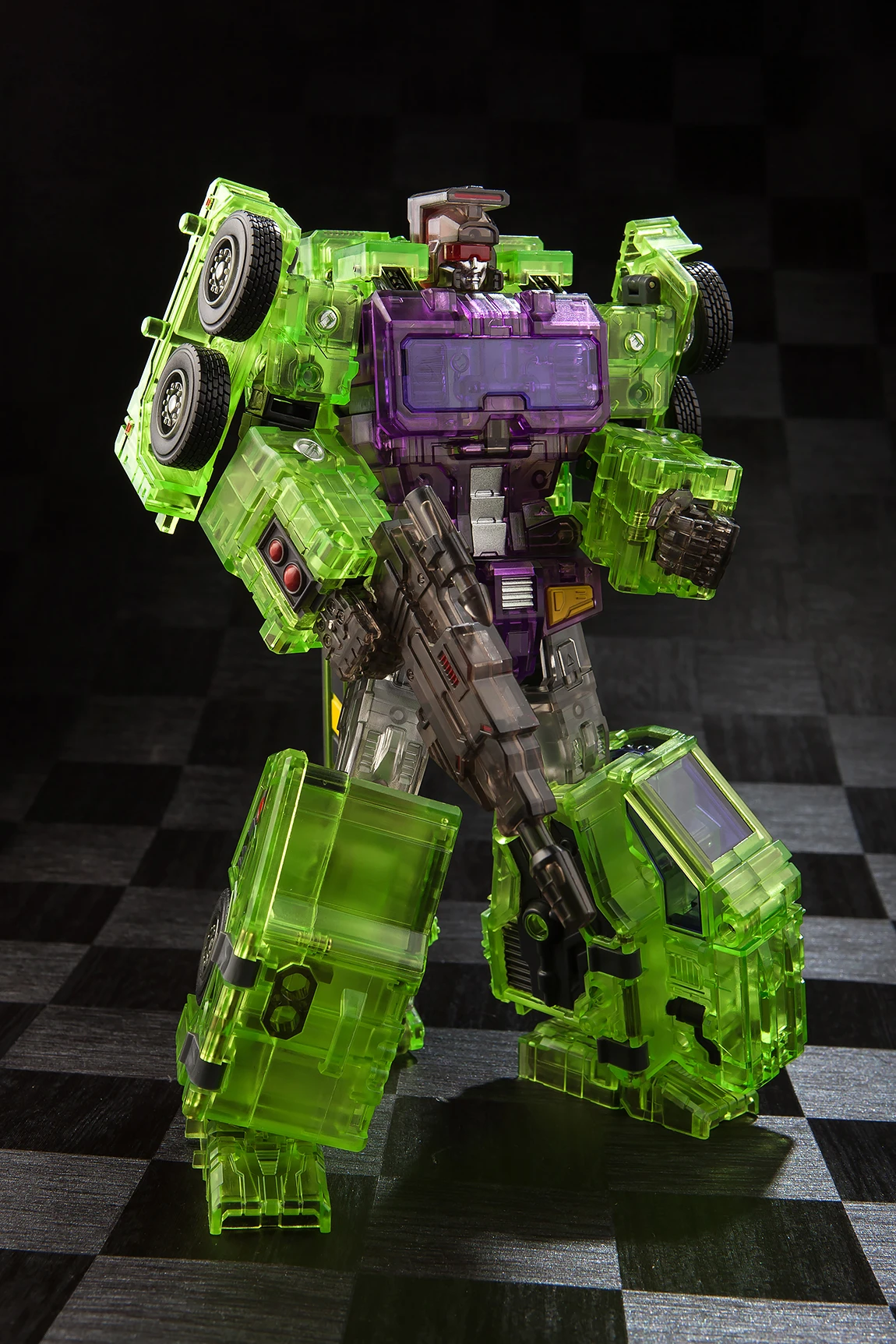 Toyworld TW-C07C Constructor Devastator Clear Version Full Set Of 6 Figures TW-07C Clear Constructor - Image 7