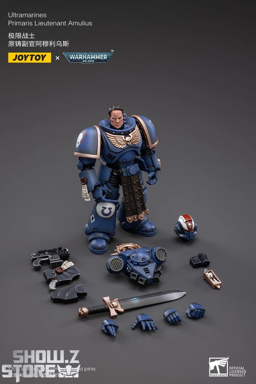 JoyToy Source 1/18 Warhammer 40K Space Ultramarines Primaris Lieutenant Amulius - Image 4