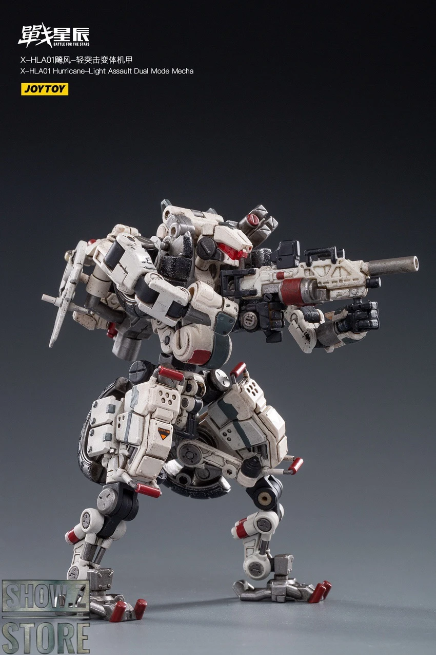 JoyToy Source 1/18 X-HLA01 Hurricane Light Assault Dual Mode Mecha White - Image 9
