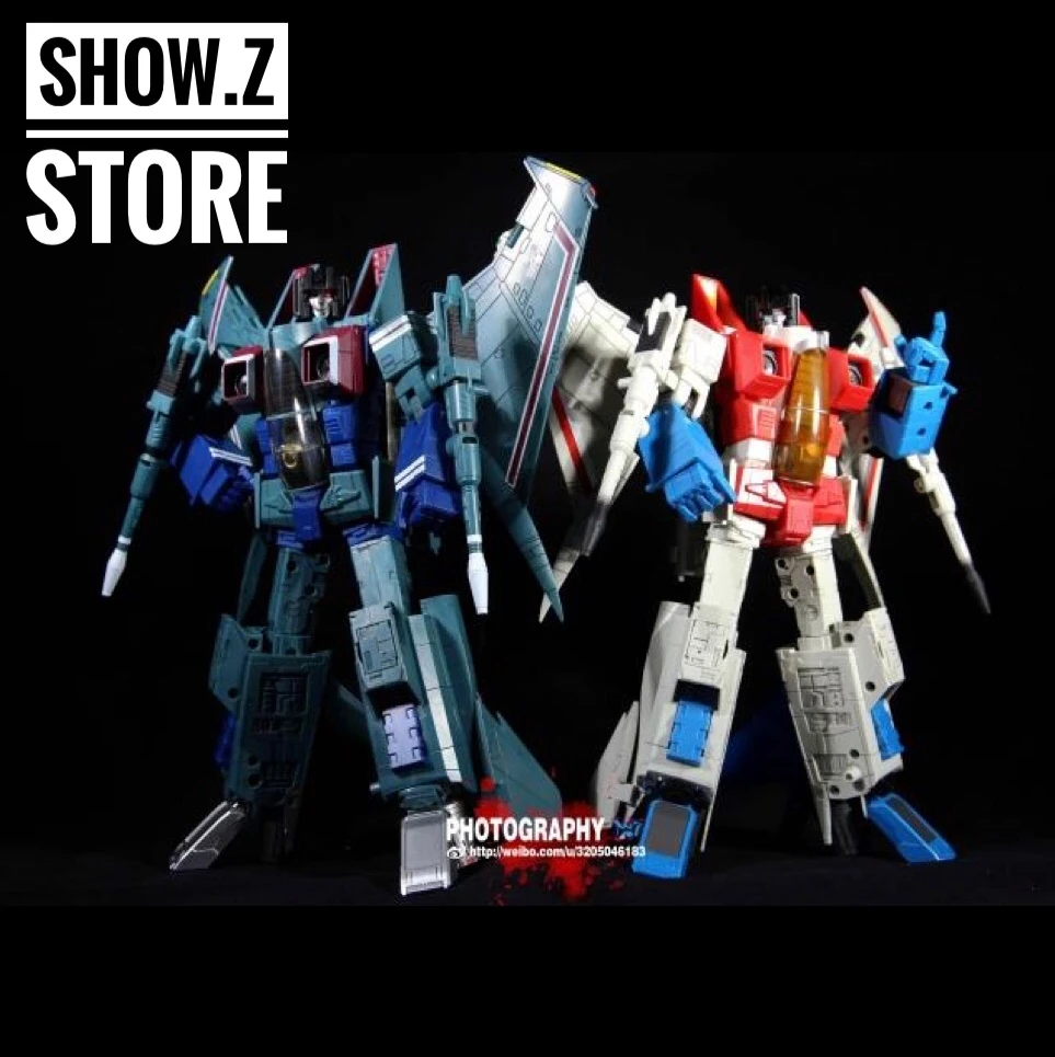 Robot Hero RH CG-01 MP11 Starscream & CG-02 MP03 Starscream Green Set Of 2 W/ Upgrade Kits - Image 2