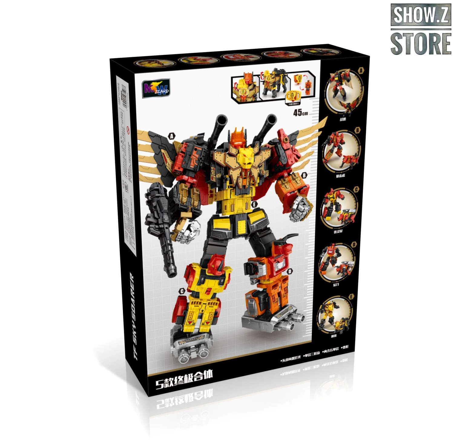WeiJiang Wei Jiang WJ Complete Set Of 5 Sky Soarer Rampage Oversized Combination Mode POTP Feral Rex Predaking - Image 4
