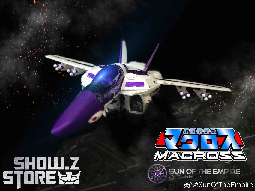KitzConcept 1/72 Macross VF-1S God Of Flame Purple Limited Edition W/ Fast Pack Armor - Image 2