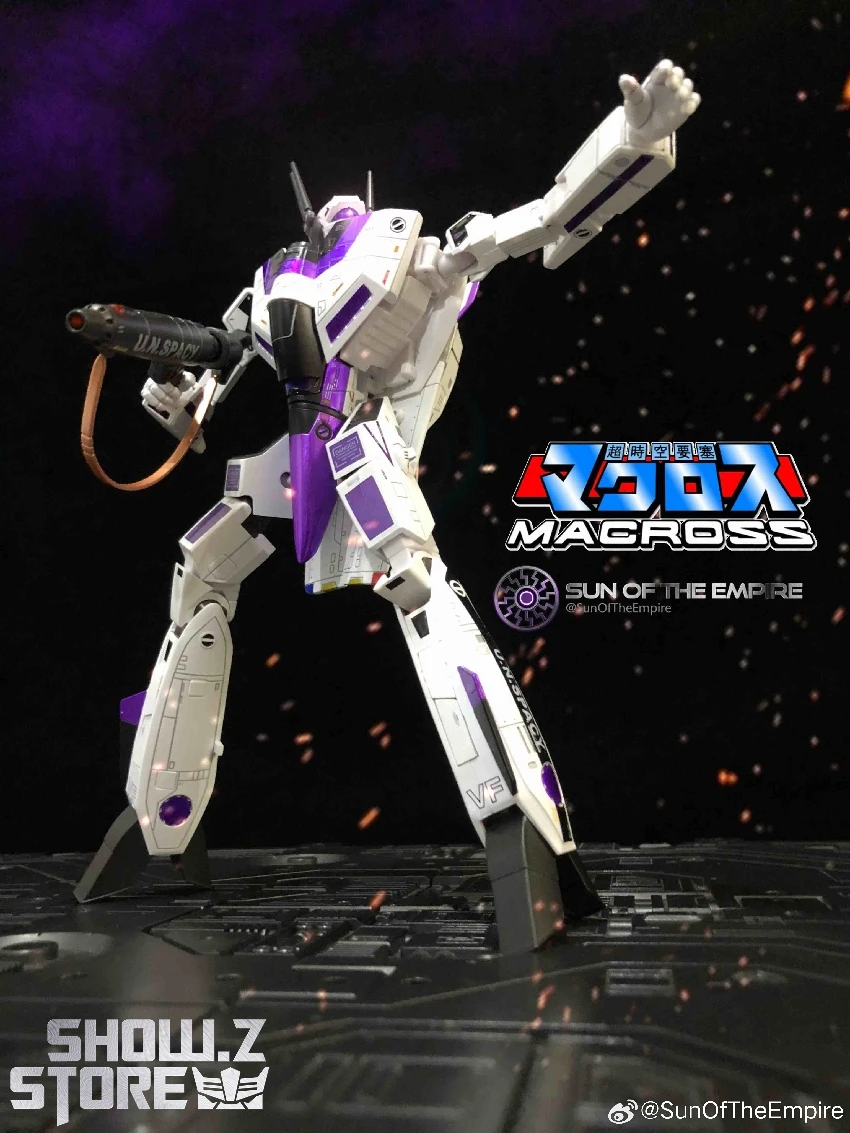 KitzConcept 1/72 Macross VF-1S God Of Flame Purple Limited Edition W/ Fast Pack Armor - Image 7