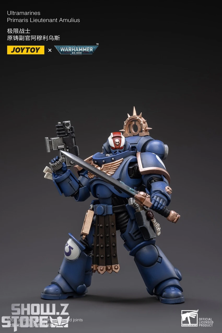 JoyToy Source 1/18 Warhammer 40K Space Ultramarines Primaris Lieutenant Amulius - Image 6