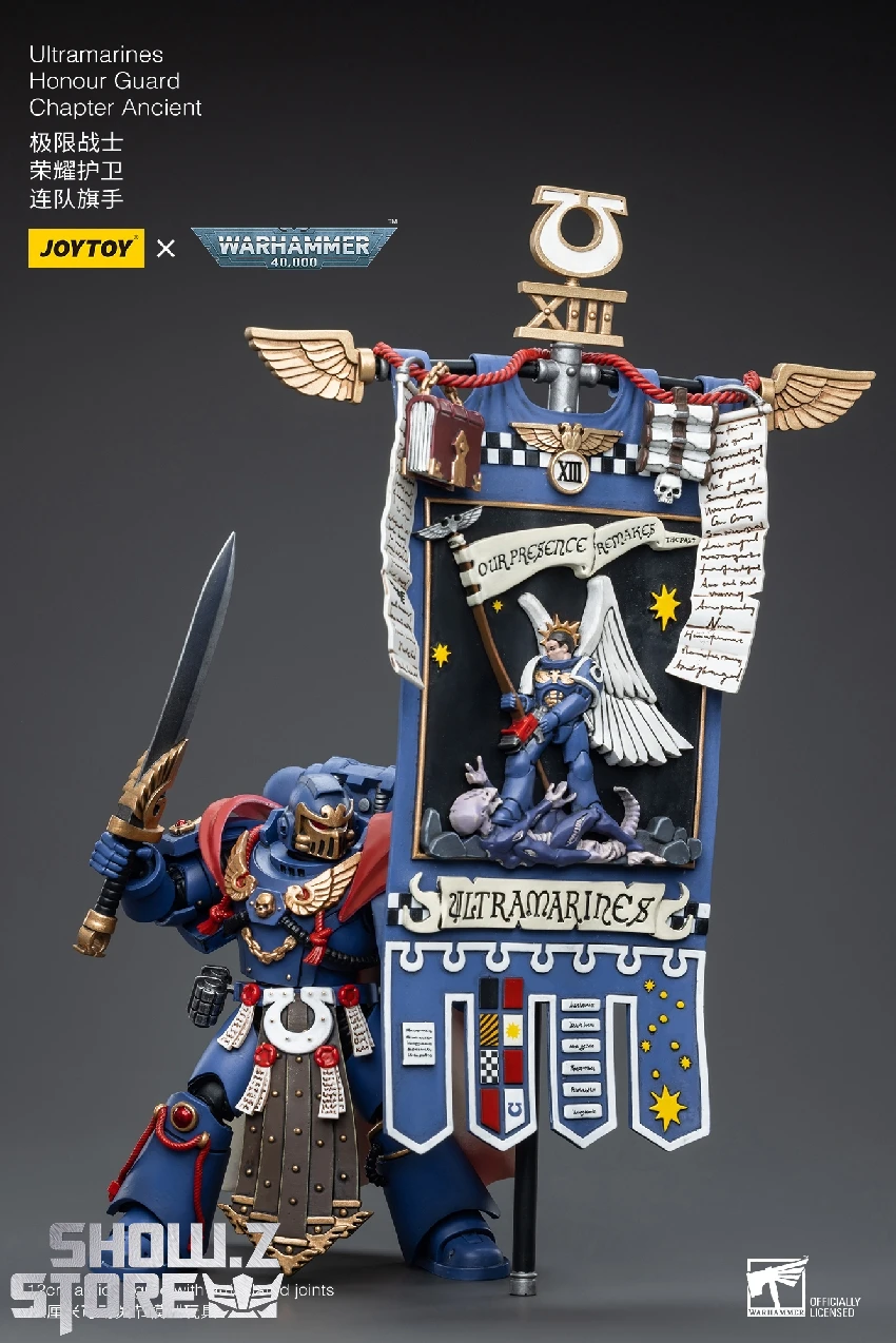 JoyToy Source 1/18 Warhammer 40K Ultramarines Honour Guard Chapter Ancient - Image 4