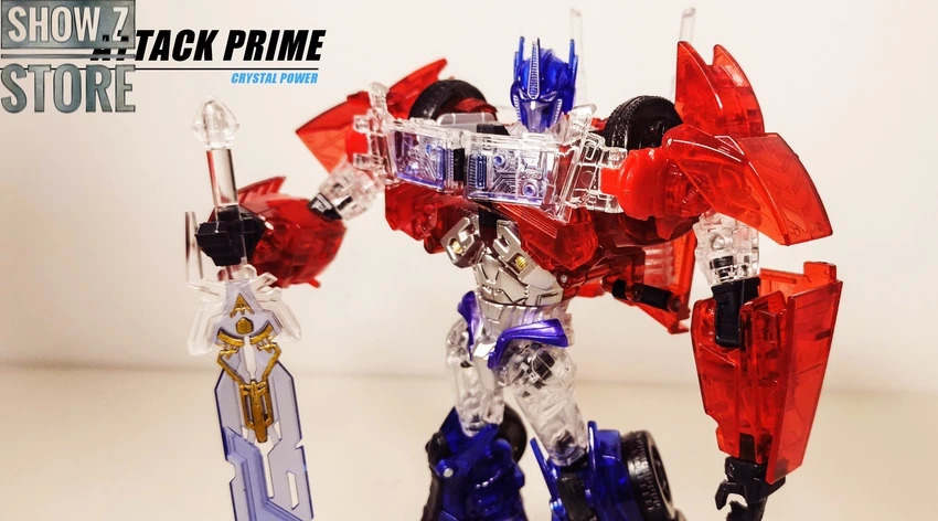 APC Toys APC-001 Attack Prime TFP Optimus Prime Clear Version W/ Black Wheels - Image 18