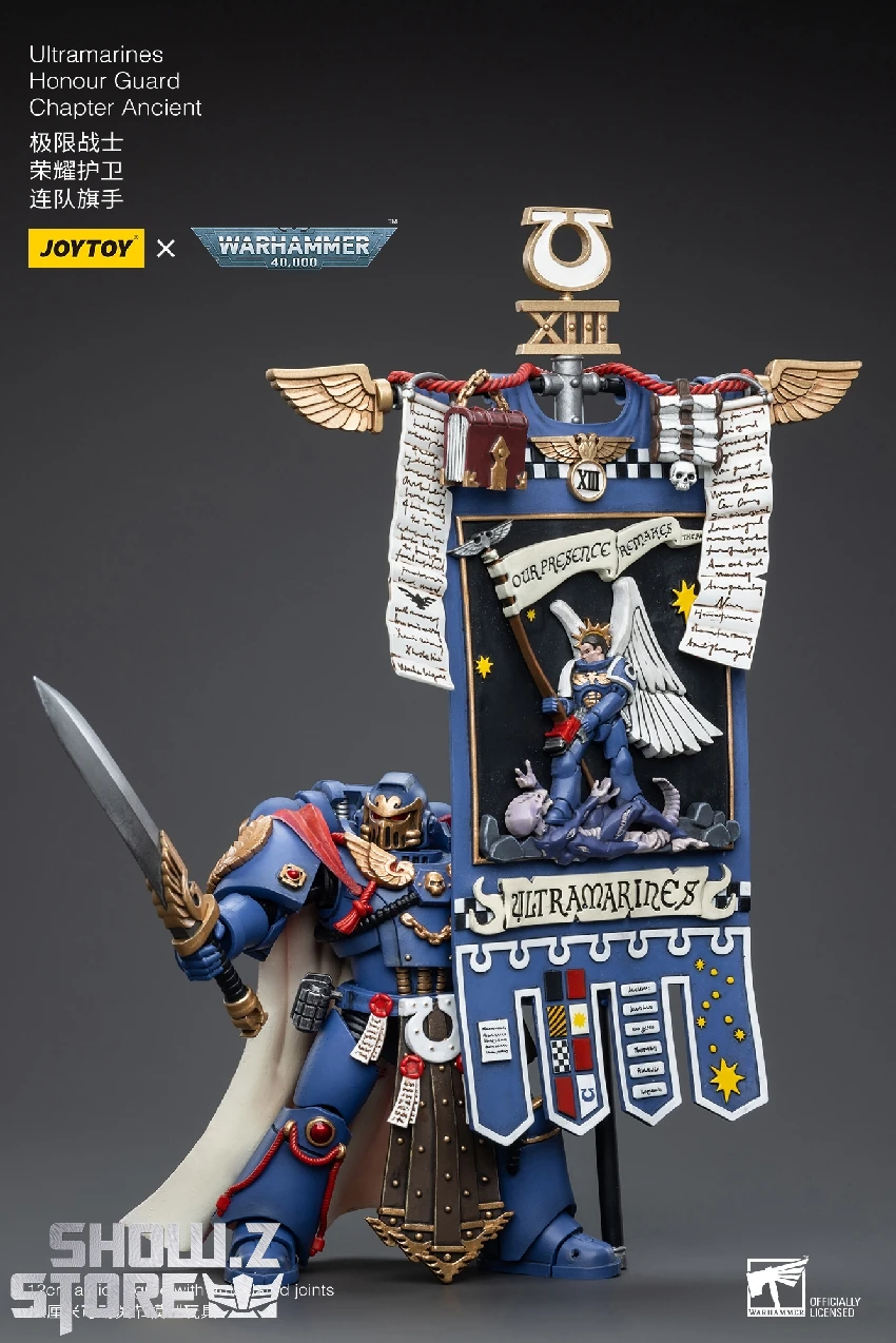 JoyToy Source 1/18 Warhammer 40K Ultramarines Honour Guard Chapter Ancient - Image 7