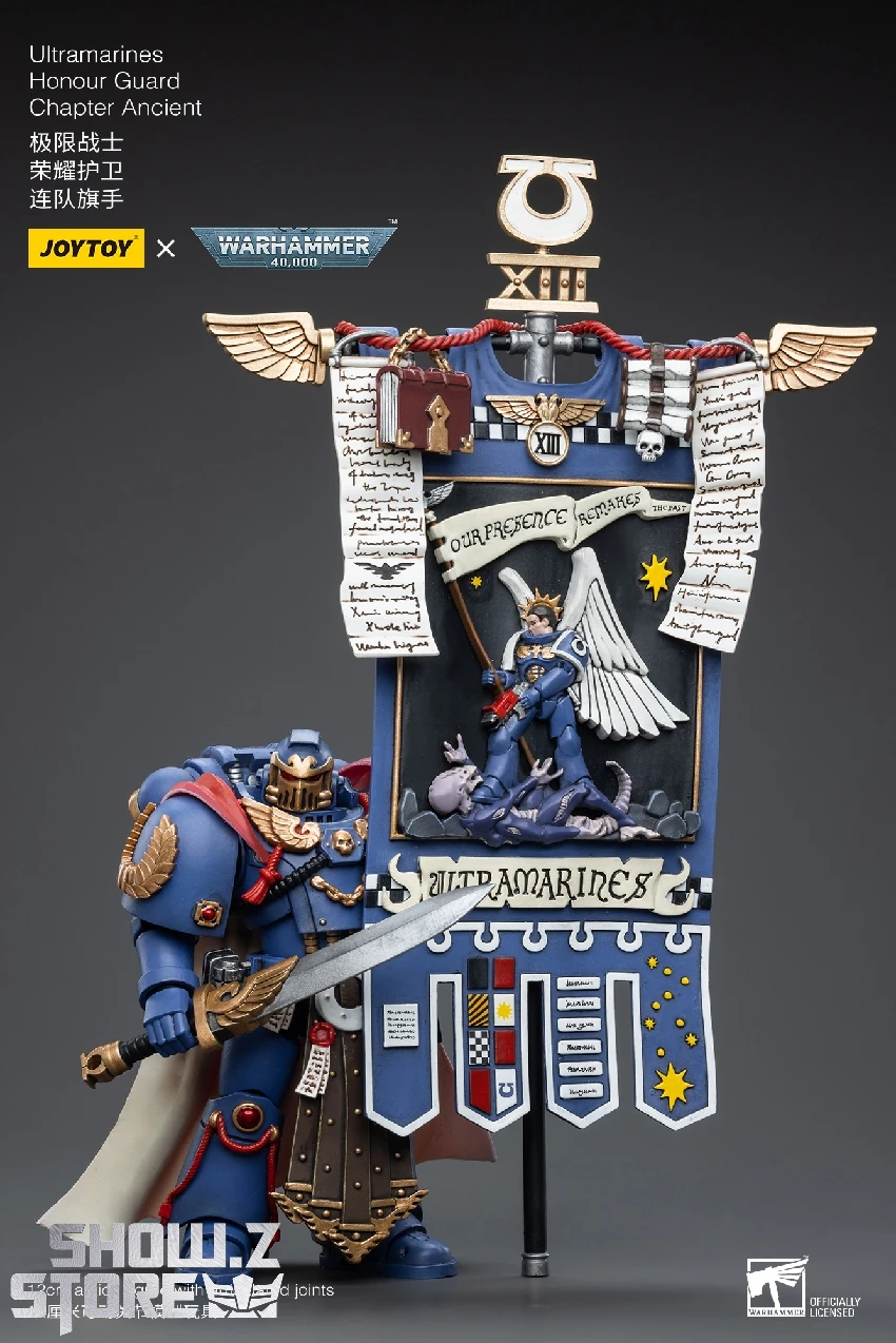 JoyToy Source 1/18 Warhammer 40K Ultramarines Honour Guard Chapter Ancient - Image 8