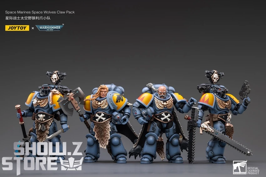 JoyToy Source 1/18 Warhammer 40K Space Wolves Claw Pack Set Of 4 - Image 6