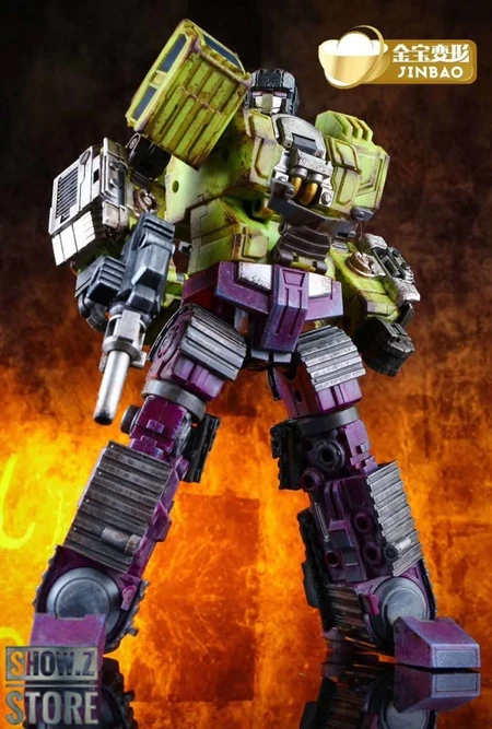 Jinbao Oversized Devastator Battle Damaged Version Full Set Of 6 Gravity Builder - Image 3
