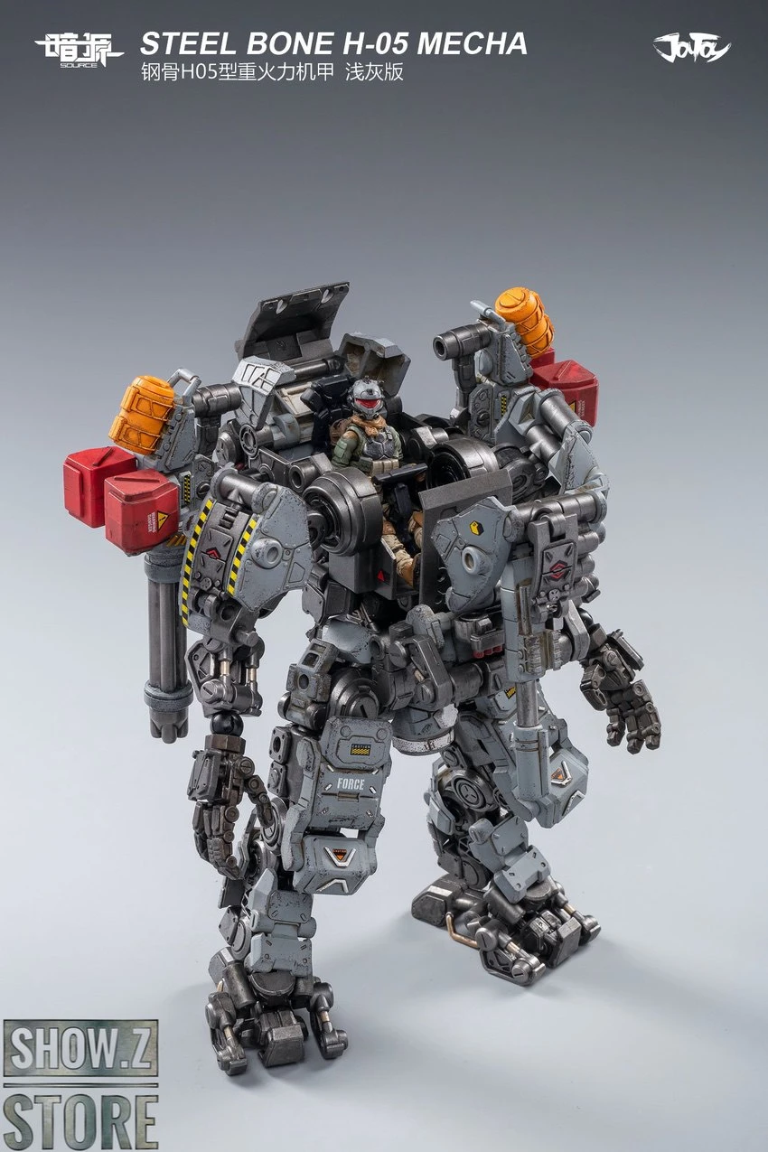 JoyToy Source 1/25 H05 Steel Bone Heavy Firepower Mecha W/ Pilot Gray Version - Image 9