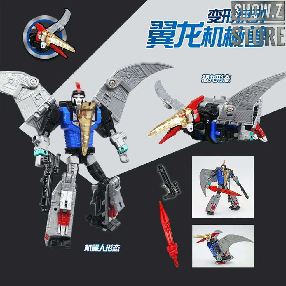 Black Mamba H6002-4B Raptor Slash & H6002-7B Robot Force Volcanicus Oversized Combiner Set Of 6 - Image 6