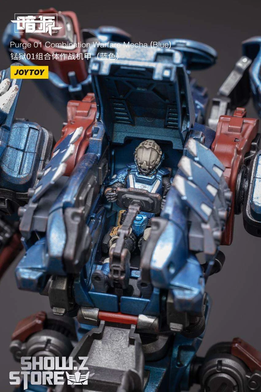 JoyToy Source 1/25 Purge 01 Combination Warfare Mecha Blue Version W/ Pilot - Image 9