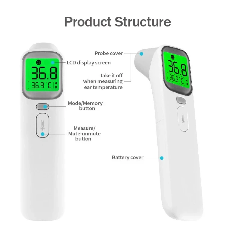 FDA Approved Multi-Purpose Non-Contact Infrared Forehead Thermometer - Image 14