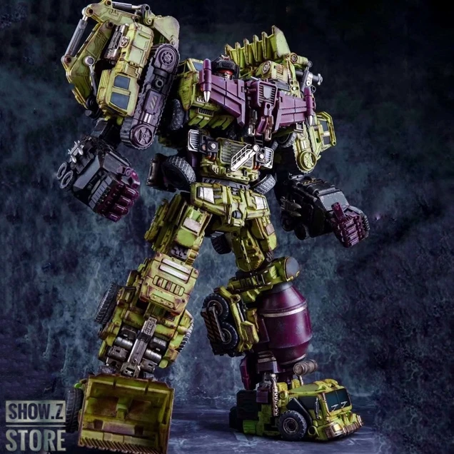 Jinbao Oversized Devastator Battle Damaged Version Full Set Of 6 Gravity Builder