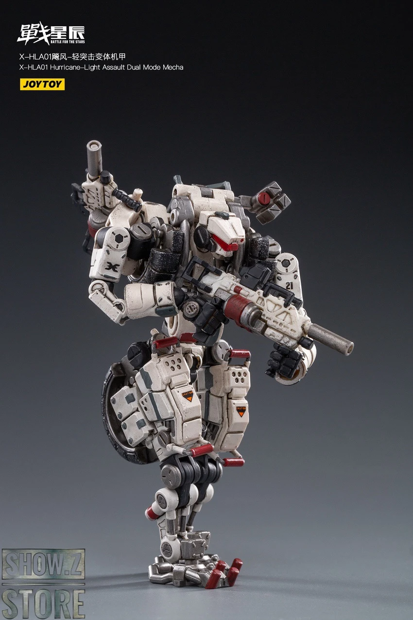 JoyToy Source 1/18 X-HLA01 Hurricane Light Assault Dual Mode Mecha White - Image 8