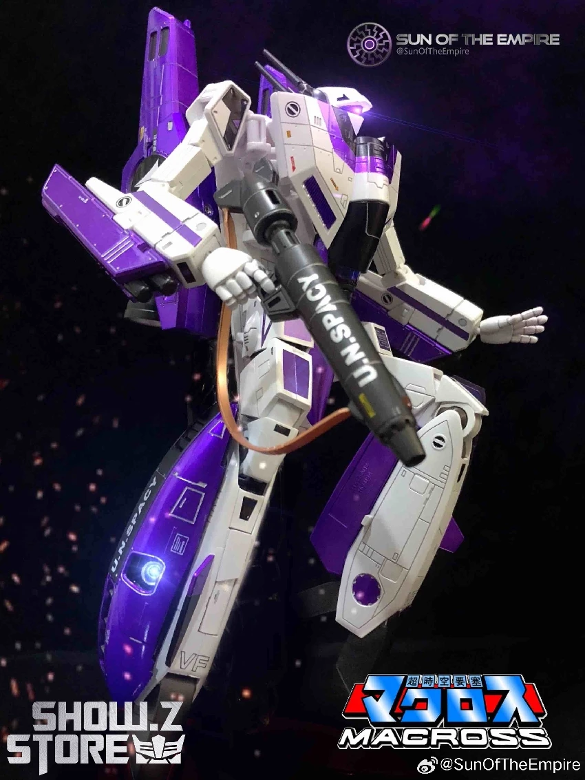 KitzConcept 1/72 Macross VF-1S God Of Flame Purple Limited Edition W/ Fast Pack Armor - Image 9