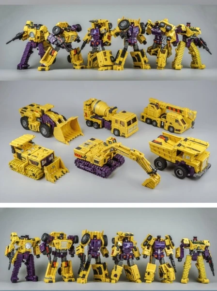 Toyworld TW-C07B Constructor Devastator Yellow Set Of 6 - Image 11
