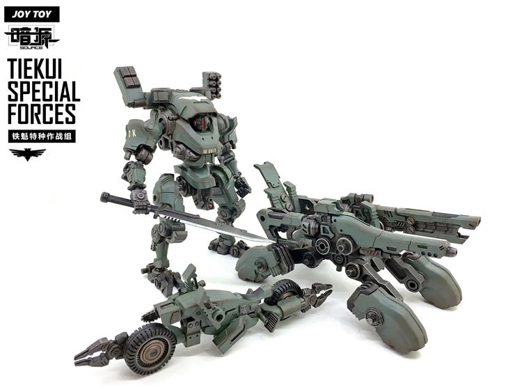 JoyToy Source Acid Rain TK01 Tiekui Mech & Multifuctional Vehicle & Turret Green Version - Image 7