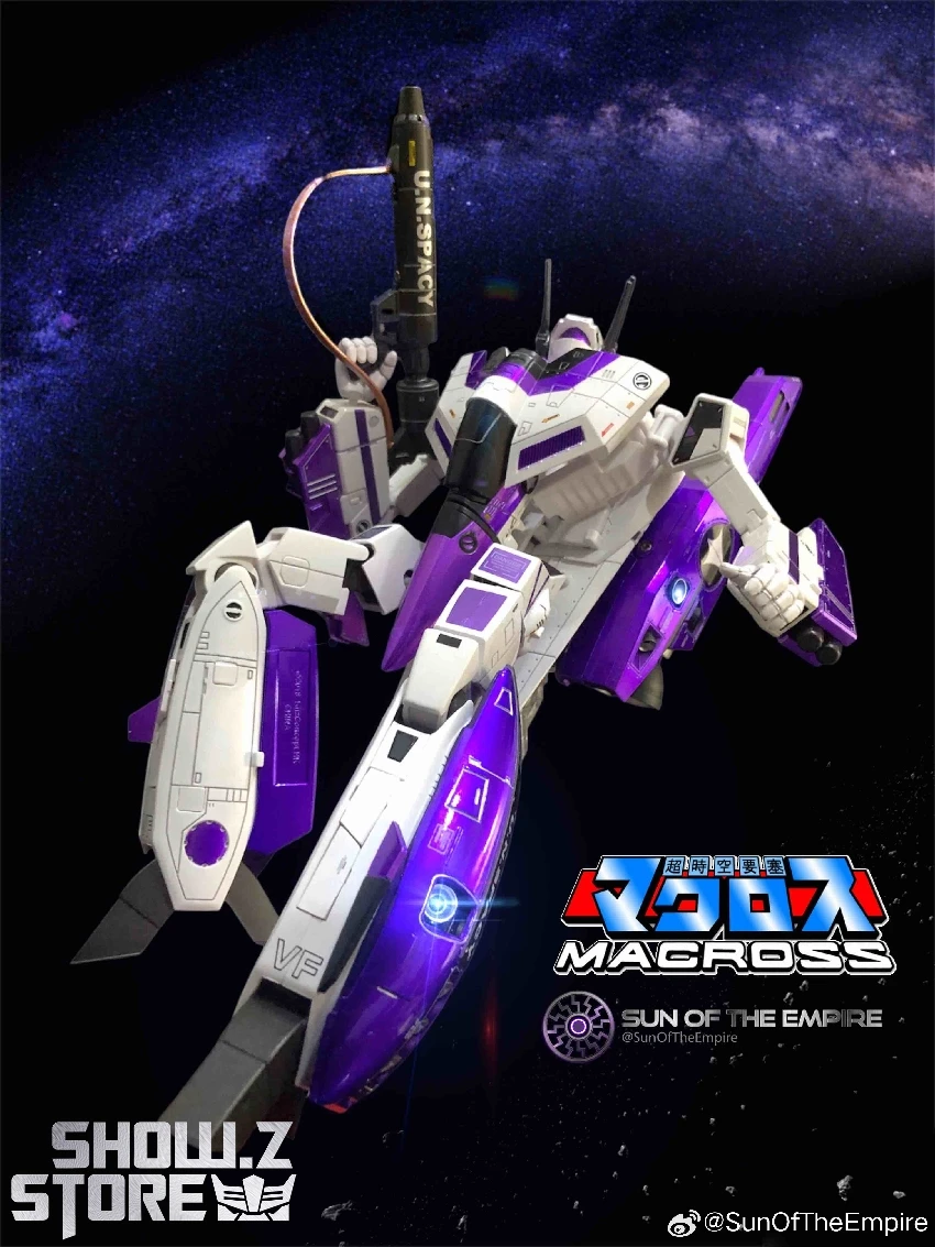 KitzConcept 1/72 Macross VF-1S God Of Flame Purple Limited Edition W/ Fast Pack Armor - Image 10
